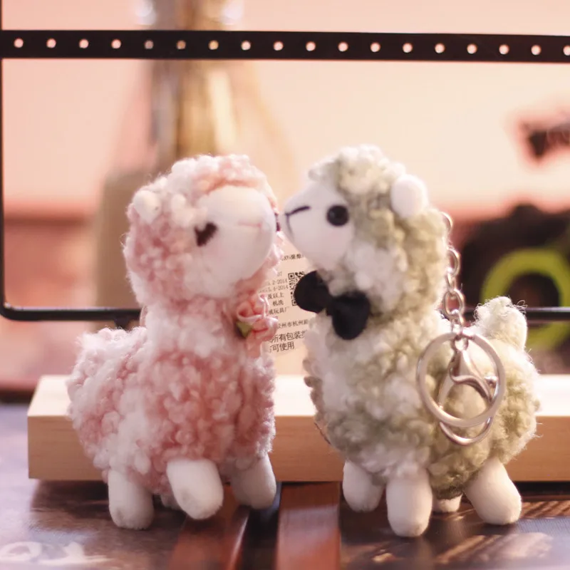 

Новая Изысканная Стильная Милая маленькая овечка, кулон Keychai, креативная модная декоративная Успокаивающая кукла, рождественский подарок д...