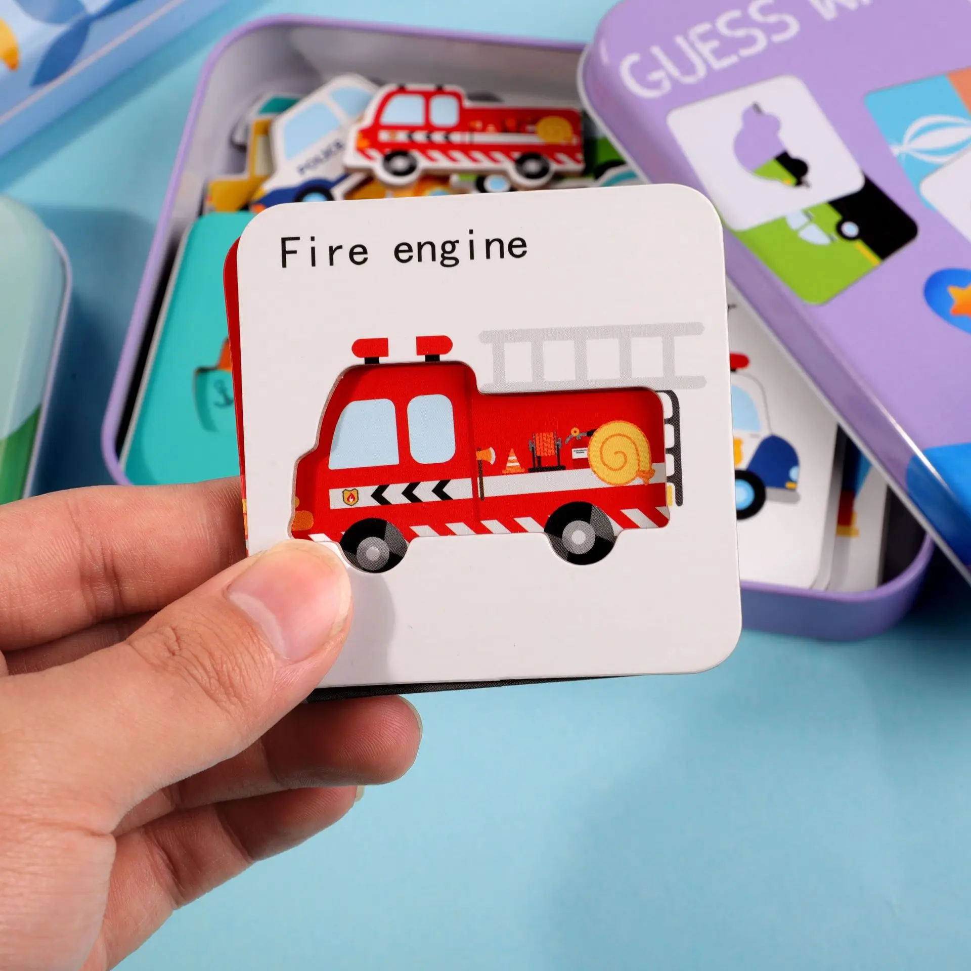 Montessori Game Baby Kids Cognition Puzzles Toys Wooden Cartoon 3D Puzzle Toys Iron Box Cards Matching Education Game
Montessori Game Baby Kids Cognition Puzzles Toys Wooden Cartoon 3D Puzzle Toys Iron Box Cards Matching Education Game