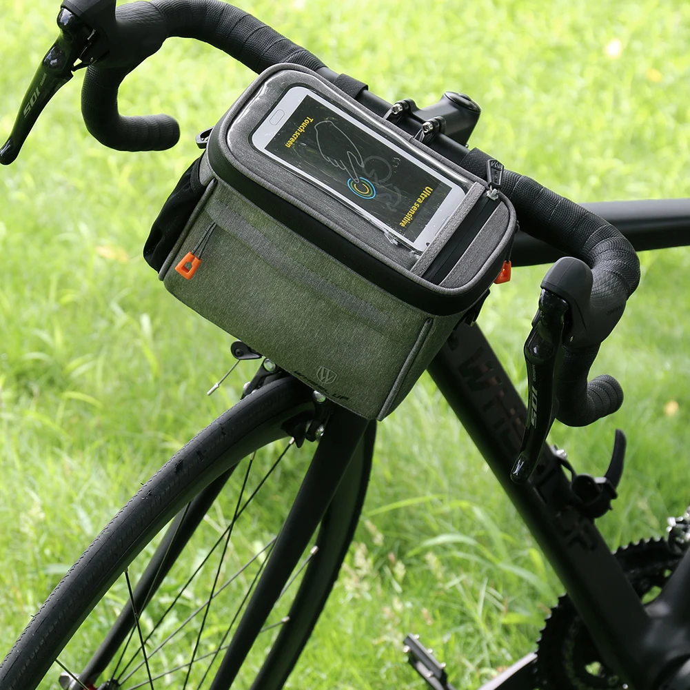 WHEEL UP Bicycle Handlebar Touch Screen Pannier Bags Bike Front Container Pouch Bicycle Bag MTB Cycling Accessories
WHEEL UP Bicycle Handlebar Touch Screen Pannier Bags Bike Front Container Pouch Bicycle Bag MTB Cycling Accessories