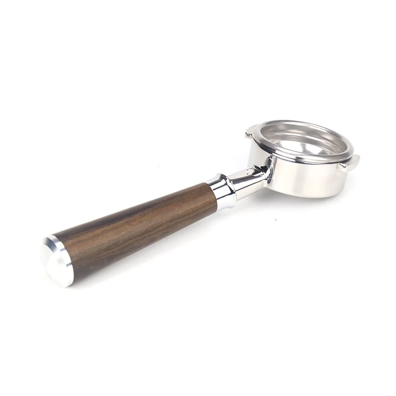 58MM Stainless Steel Double Ear Coffee Machine Handle Bottomless Filter Portafilter Universal Wooden E61 Espresso Coffee Tools
58MM Stainless Steel Double Ear Coffee Machine Handle Bottomless Filter Portafilter Universal Wooden E61 Espresso Coffee Tools