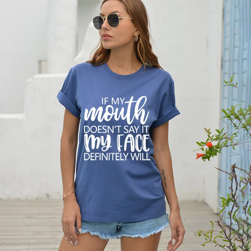 Во рту не сказать, что это мой уход за кожей лица определенно будет письма печатаются для женщин Футболка Новый стиль летняя повседневная од...
Во рту не сказать, что это мой уход за кожей лица определенно будет письма печатаются для женщин Футболка Новый стиль летняя повседневная од...