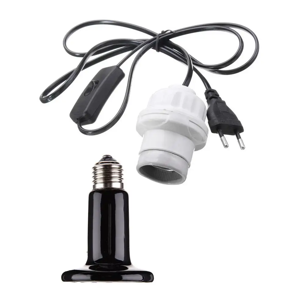 100W Reptile Heat Lamp Infrared Reptile Heat Emitter Bulb Safe Ceramic Heat Lamp with Cable Pet Coop Heater Chicken Lizard
100W Reptile Heat Lamp Infrared Reptile Heat Emitter Bulb Safe Ceramic Heat Lamp with Cable Pet Coop Heater Chicken Lizard