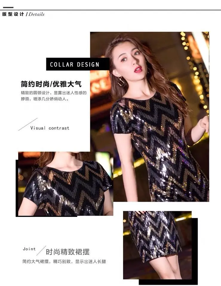 Nightclub Evening Dress Women 2021 New Fashion Sexy High-End Sequined Party Short Dress Mini Skirt
Nightclub Evening Dress Women 2021 New Fashion Sexy High-End Sequined Party Short Dress Mini Skirt