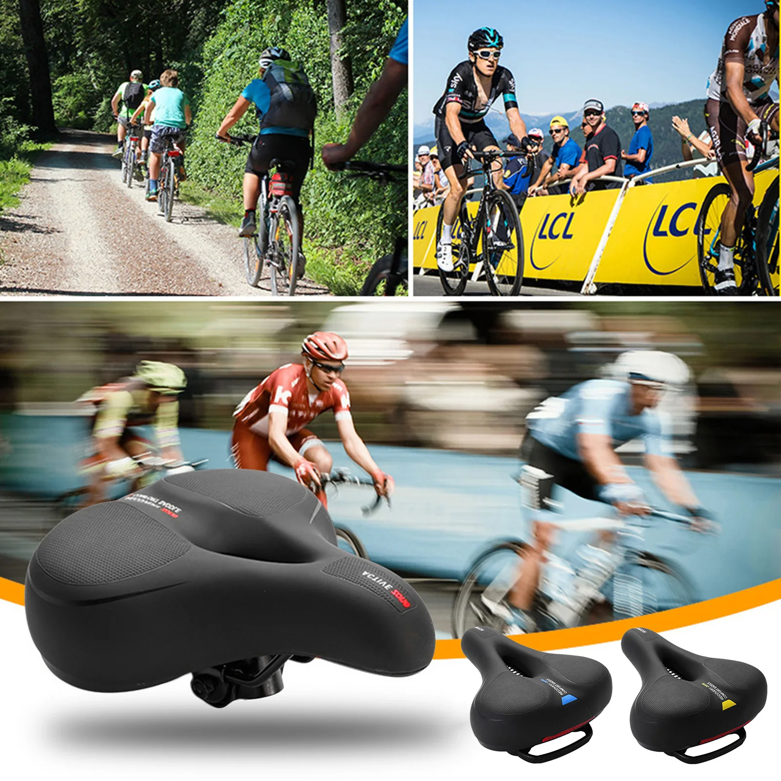 MTB Bike Saddle Silicone Cushion PU Leather Surface Silica Filled Gel Waterproof Cycling Seat Shockproof Bicycle Saddle
MTB Bike Saddle Silicone Cushion PU Leather Surface Silica Filled Gel Waterproof Cycling Seat Shockproof Bicycle Saddle