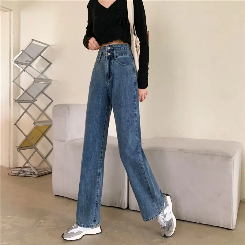 Ins straight jeans female loose fit Korean student 2021 spring new versatile wide leg pants show slim pants
Ins straight jeans female loose fit Korean student 2021 spring new versatile wide leg pants show slim pants