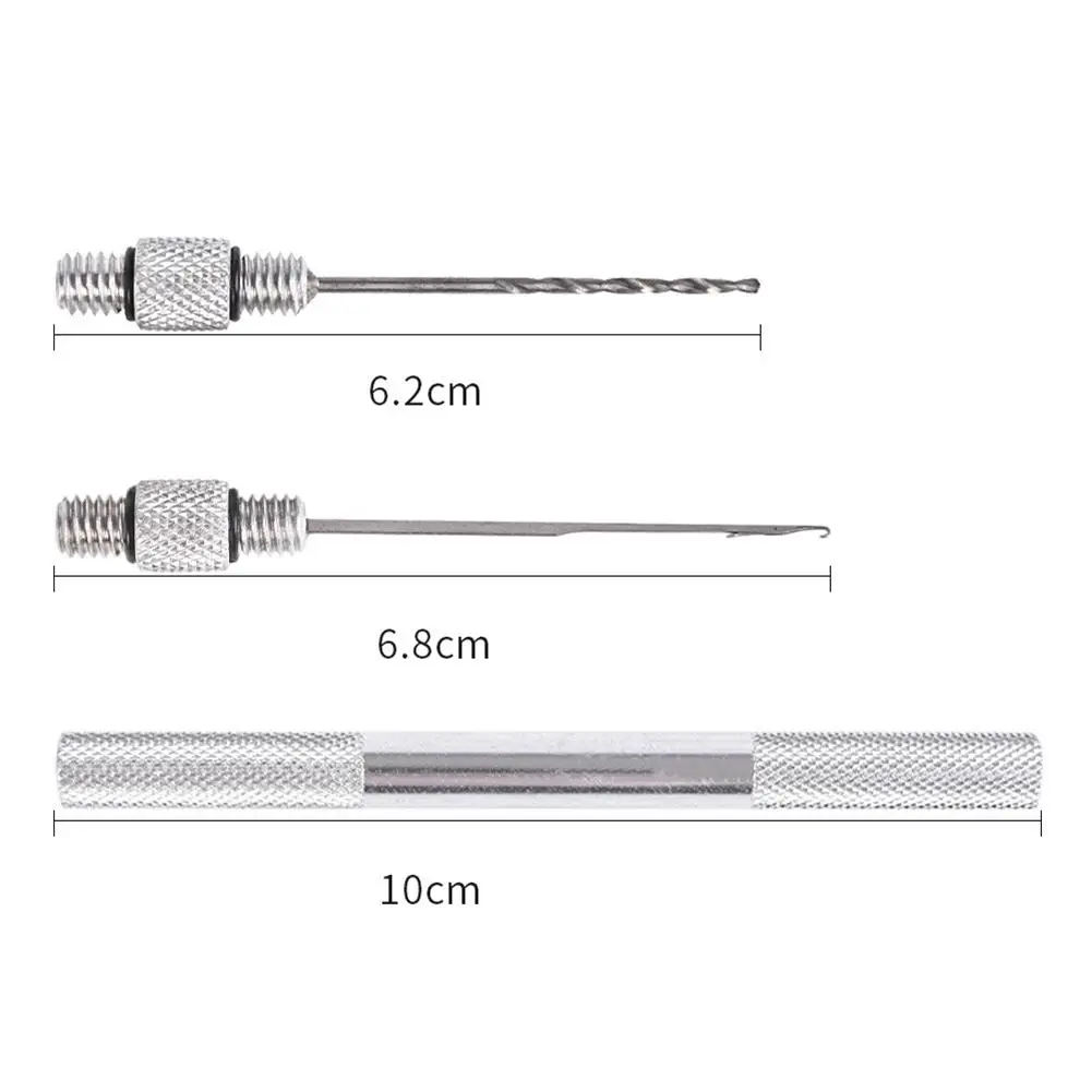 3 in 1 Set Carp Fishing Rigging Bait Needle Tool Fish Drill Tackle Bait Boilie Drill Stringer Needle Nonslip Aluminum Alloy
3 in 1 Set Carp Fishing Rigging Bait Needle Tool Fish Drill Tackle Bait Boilie Drill Stringer Needle Nonslip Aluminum Alloy