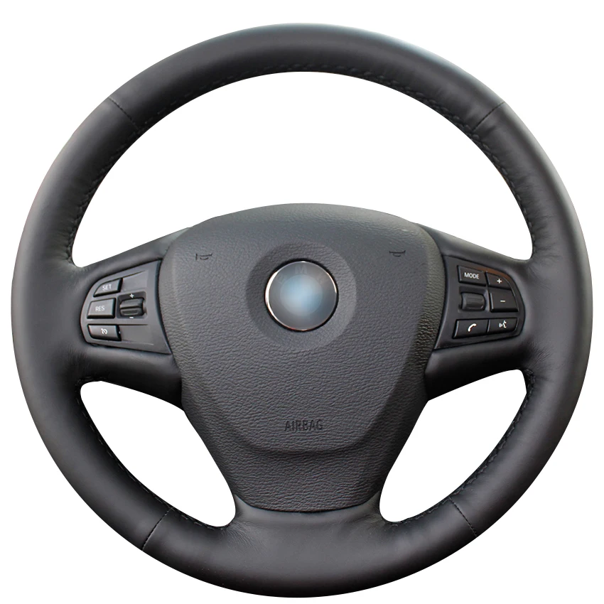 Black Natural Leather Car Steering Wheel Cover for BMW F25 X3 2011-2017 F15 X5 2014
Black Natural Leather Car Steering Wheel Cover for BMW F25 X3 2011-2017 F15 X5 2014
