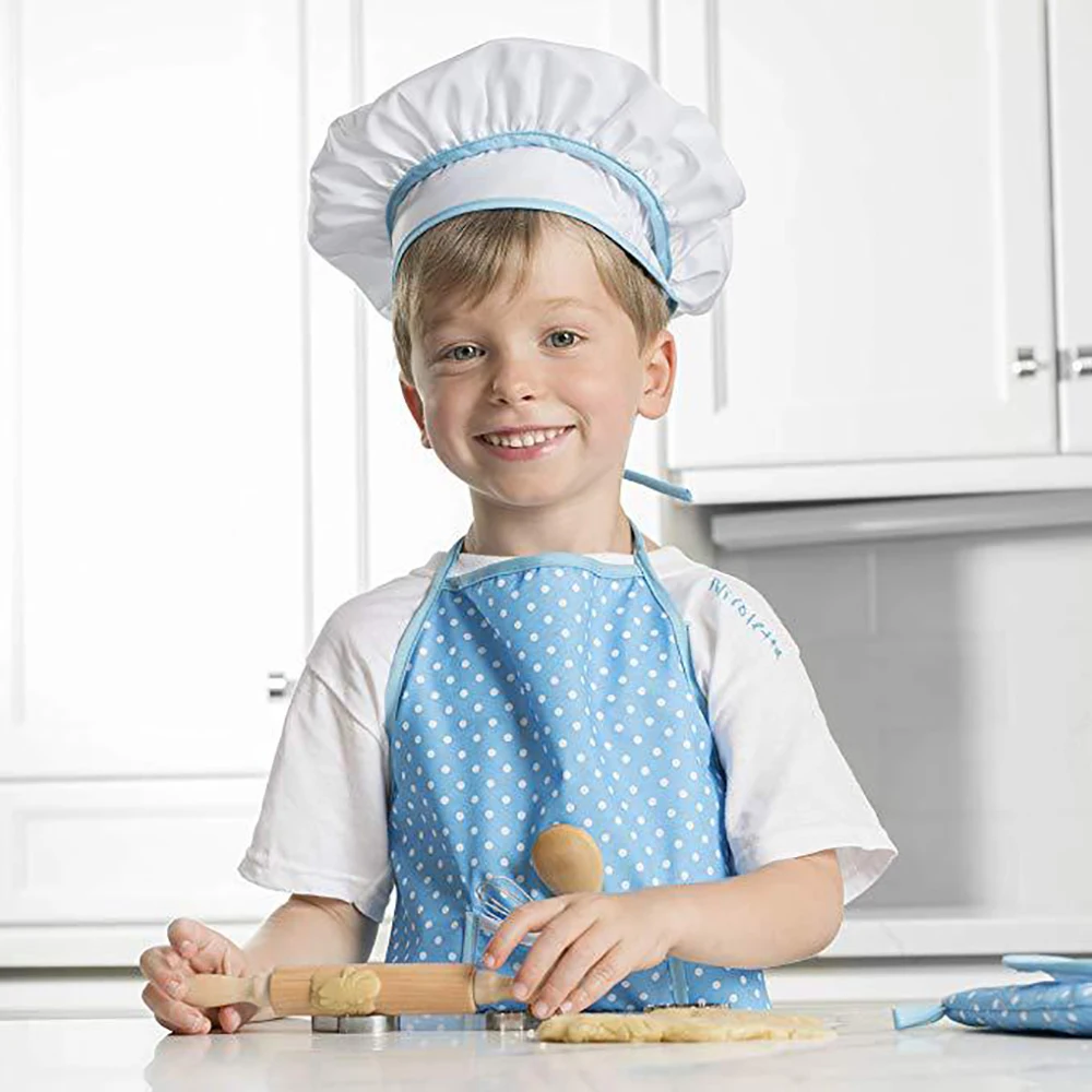 Kid Baking Set Blue Portable Non-toxic Kid Apron Kit Chef Costume Set for Kids Girls Cooking Game for Kids Girls Baking Set
Kid Baking Set Blue Portable Non-toxic Kid Apron Kit Chef Costume Set for Kids Girls Cooking Game for Kids Girls Baking Set