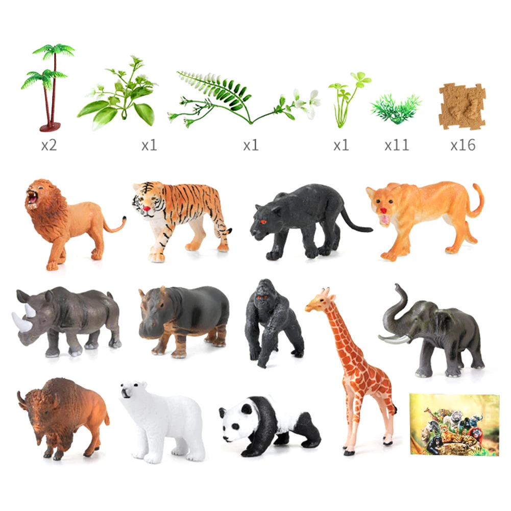 44 Pieces Jungle Animals Figures Mini Realistic Wild Zoo Plastic Animals Learning Educational Model Toy For Children Kids Gift
44 Pieces Jungle Animals Figures Mini Realistic Wild Zoo Plastic Animals Learning Educational Model Toy For Children Kids Gift