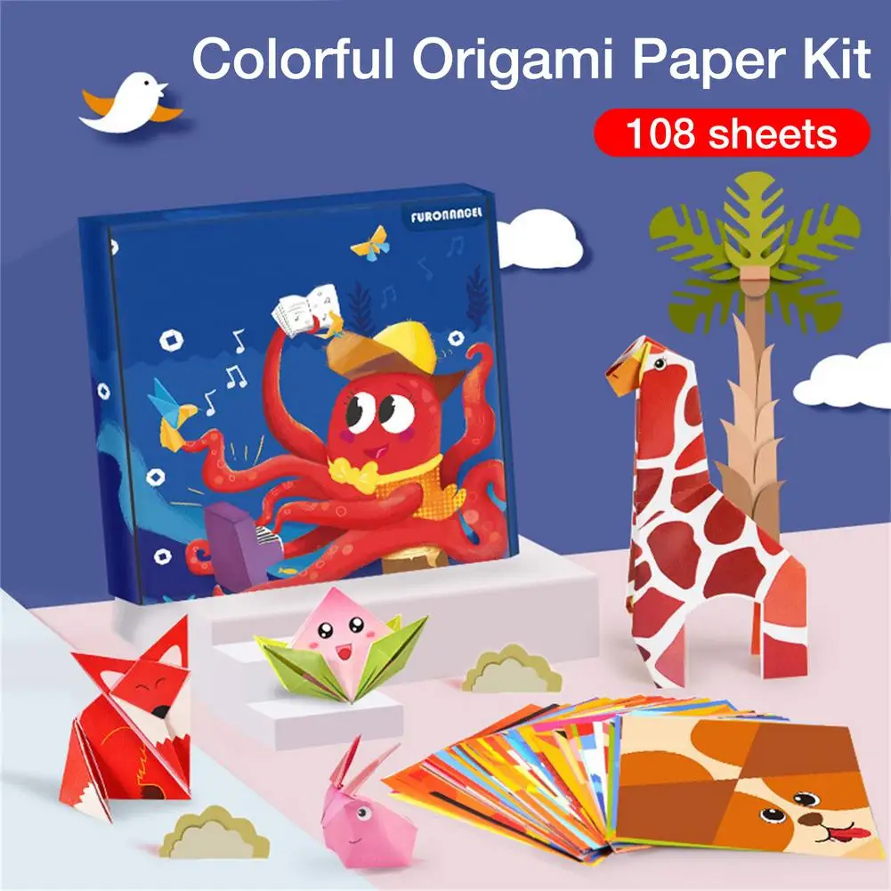 Kids Origami Kit 108 Double Sided Vivid Origami Papers 54 Pairs Origami Projects Instructional Origami Book Origami for Kids
Kids Origami Kit 108 Double Sided Vivid Origami Papers 54 Pairs Origami Projects Instructional Origami Book Origami for Kids