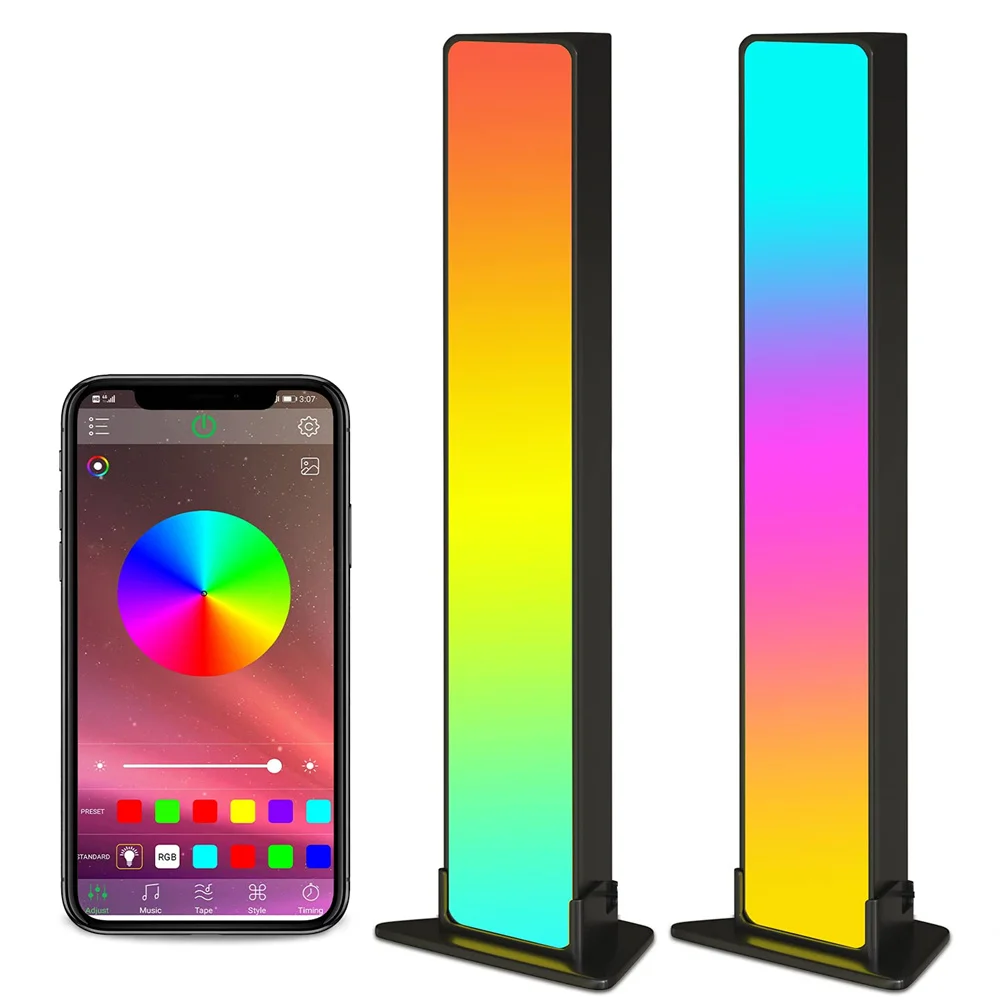 2pcs LED Light Computer TV desktop background atmosphere lamp Bars Works with Bluetooth for Gaming TV Decoration Lamp 
2pcs LED Light Computer TV desktop background atmosphere lamp Bars Works with Bluetooth for Gaming TV Decoration Lamp