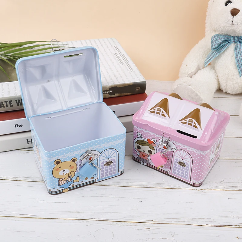 1 Pc Cash Bank Saving Money Safe Storage Box Metal House Model Children Kids Gifts
1 Pc Cash Bank Saving Money Safe Storage Box Metal House Model Children Kids Gifts