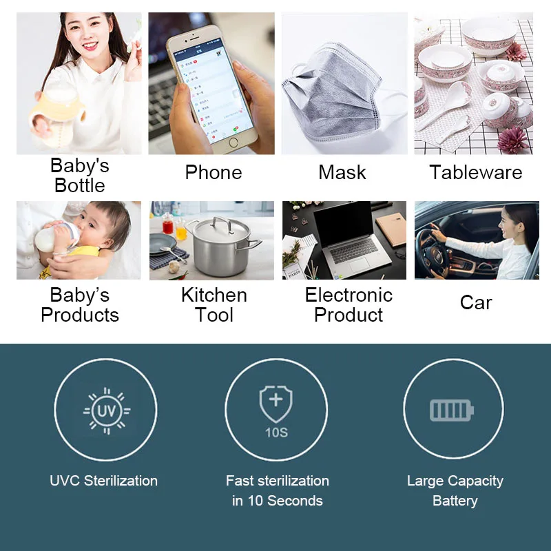USB Portable UV Sterilization Lamp Handheld 2W UVC Ultraviolet Disinfection Bactericidal Light Sterilizer Sanitizer Mites Lights
USB Portable UV Sterilization Lamp Handheld 2W UVC Ultraviolet Disinfection Bactericidal Light Sterilizer Sanitizer Mites Lights