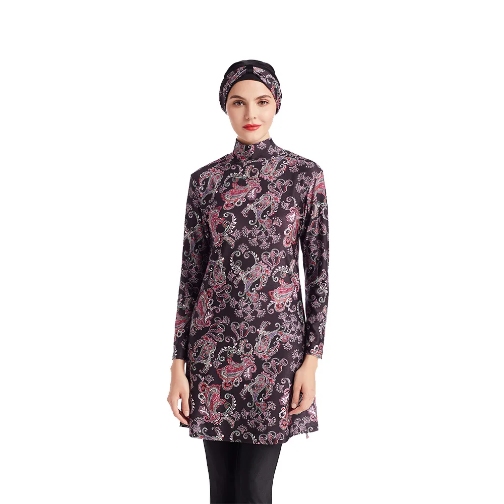 European and American Muslim Conservative Swimsuit Large Size Splicing Slim Three Piece Beach Suit Female Bathing Suit Women
European and American Muslim Conservative Swimsuit Large Size Splicing Slim Three Piece Beach Suit Female Bathing Suit Women