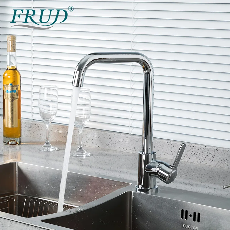 Frud New For Kitchen Faucet Stainless Steel Kitchen Faucets Cold and Hot Water Tapware Water Saving Mixer R42052-20
Frud New For Kitchen Faucet Stainless Steel Kitchen Faucets Cold and Hot Water Tapware Water Saving Mixer R42052-20