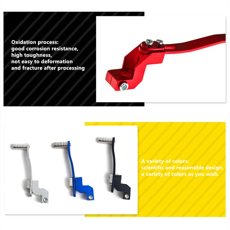 Motorcycle Aluminum Alloy Gear Shift Lever Modified Parts Accessories for Bikes Dirt Bike Motocross Gear Lever Modification
Motorcycle Aluminum Alloy Gear Shift Lever Modified Parts Accessories for Bikes Dirt Bike Motocross Gear Lever Modification