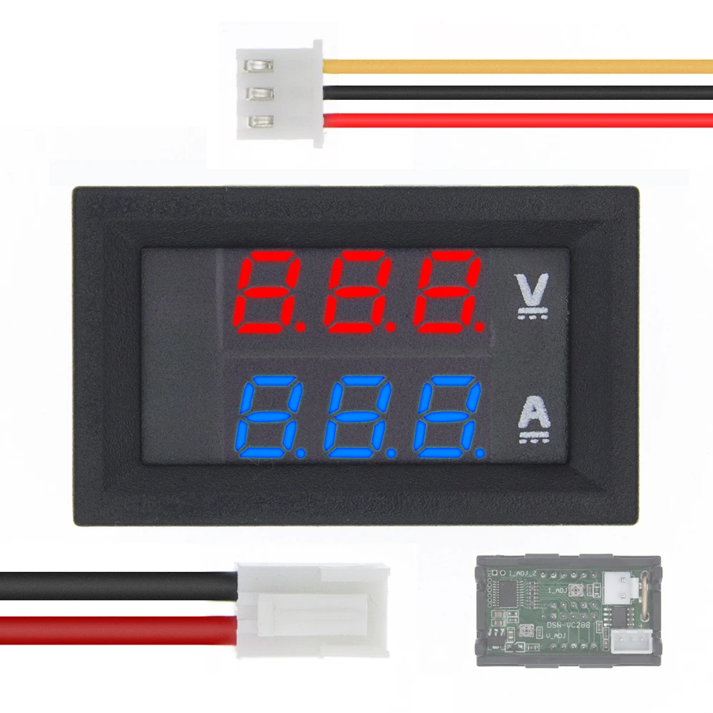 DC 0 100V 10A цифровой вольтметр Амперметр Двойной Дисплей Напряжение детектор панель