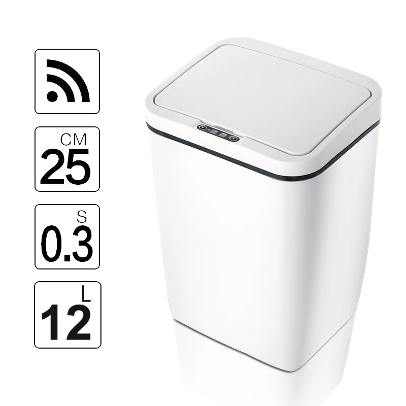 Automatic Touchless Intelligent induction Motion Sensor Kitchen Trash Can Wide Opening Sensor Eco-friendly Waste Garbage Bin
Automatic Touchless Intelligent induction Motion Sensor Kitchen Trash Can Wide Opening Sensor Eco-friendly Waste Garbage Bin