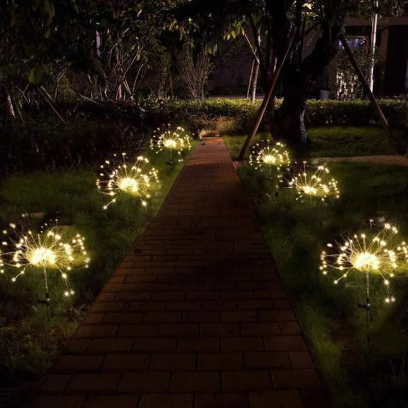 90/150LED outdoor solar led light Waterproof Flash Lights Lawn Firework Lamp Garden Christmas Decor Dandelion For Wedding Party
90/150LED outdoor solar led light Waterproof Flash Lights Lawn Firework Lamp Garden Christmas Decor Dandelion For Wedding Party