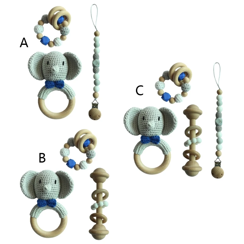 Baby Pacifier Clip Teething Bracelet Crochet Soother Infants Rattle Teether Toy Q1FE
Baby Pacifier Clip Teething Bracelet Crochet Soother Infants Rattle Teether Toy Q1FE