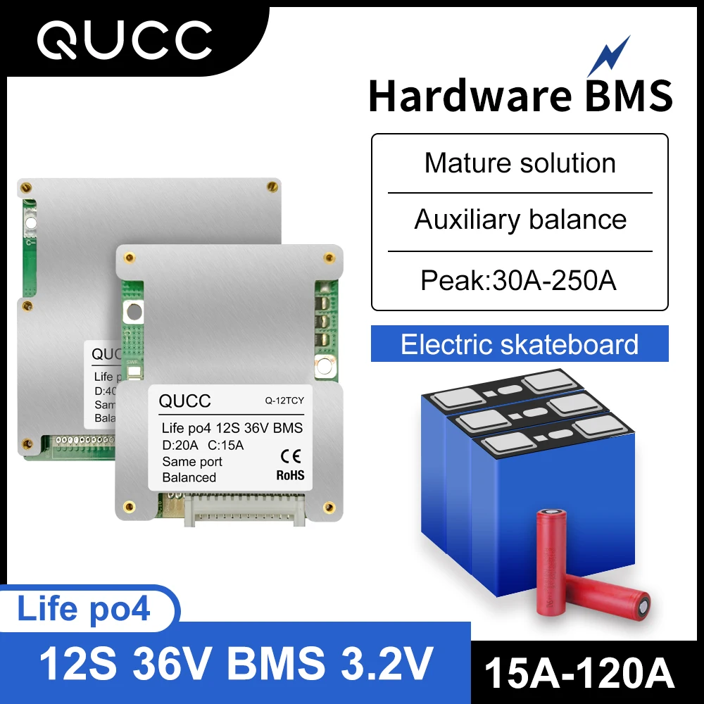 Qucc bms 12S 36V 15A 20A 30A 60A 80A 100A 120A Lifepo4 BMS 18650 32700 3,2 V литиевая Батарея панель защиты с балансом
Qucc bms 12S 36V 15A 20A 30A 60A 80A 100A 120A Lifepo4 BMS 18650 32700 3,2 V литиевая Батарея панель защиты с балансом