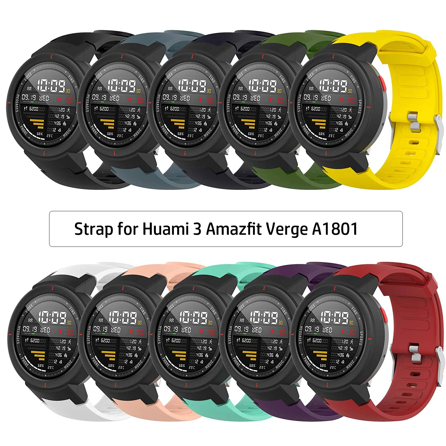 Силиконовый ремешок для смарт-часов Xiaomi Huami 3 Amazfit Verge, сменный ремешок для Amazfit Verge A1801
Силиконовый ремешок для смарт-часов Xiaomi Huami 3 Amazfit Verge, сменный ремешок для Amazfit Verge A1801