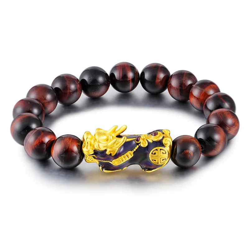 Red Tiger Eye Prayer 12MM Buddha Beads Pixiu Bracelet Gold Plated Temperature Change Color Brave Troops Energy Bracelet Bangles
Red Tiger Eye Prayer 12MM Buddha Beads Pixiu Bracelet Gold Plated Temperature Change Color Brave Troops Energy Bracelet Bangles