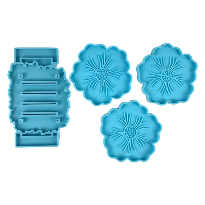 4Pcs/Set Cup Mat Pad Silicone Mould DIY Crafts Casting Tool Flower Shape Coaster With Storage Rack Epoxy Resin Mold
4Pcs/Set Cup Mat Pad Silicone Mould DIY Crafts Casting Tool Flower Shape Coaster With Storage Rack Epoxy Resin Mold