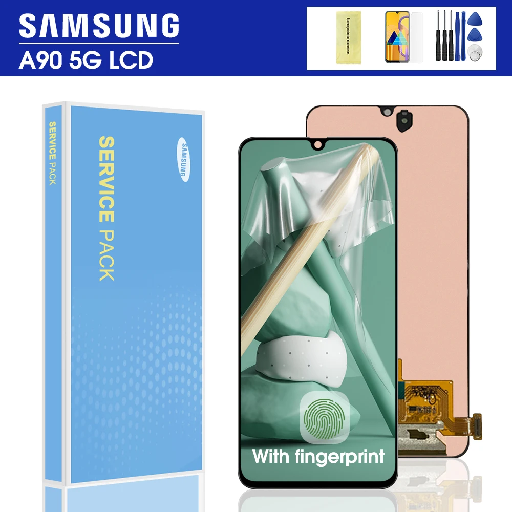 Original 6.7" For SAMSUNG Galaxy A90 5G LCD Touch Screen Digitizer Assembly For Samsung A90 5G A908 Display Replacement
Original 6.7" For SAMSUNG Galaxy A90 5G LCD Touch Screen Digitizer Assembly For Samsung A90 5G A908 Display Replacement