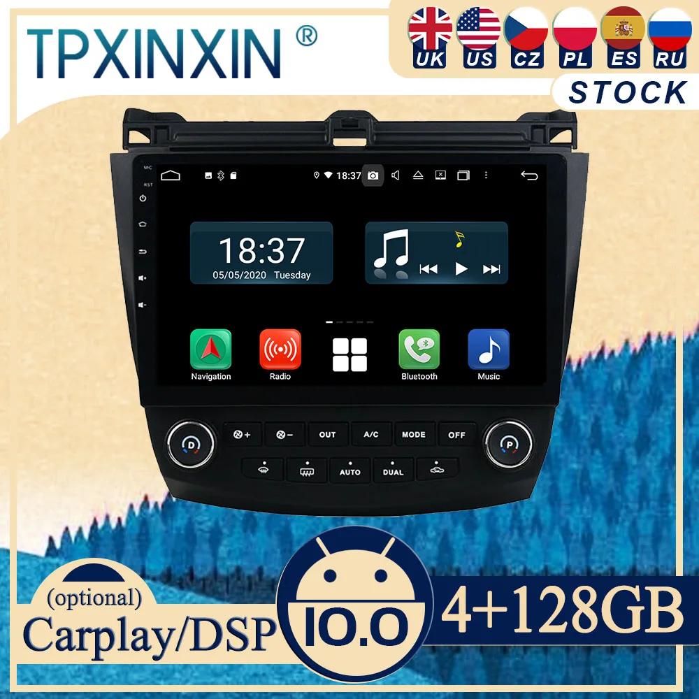 PX6 For Honda Accord7 2003-2007 Android10 Carplay Radio Player Car GPS Navigation Head Unit Car Stereo WIFI DSP BT
PX6 For Honda Accord7 2003-2007 Android10 Carplay Radio Player Car GPS Navigation Head Unit Car Stereo WIFI DSP BT