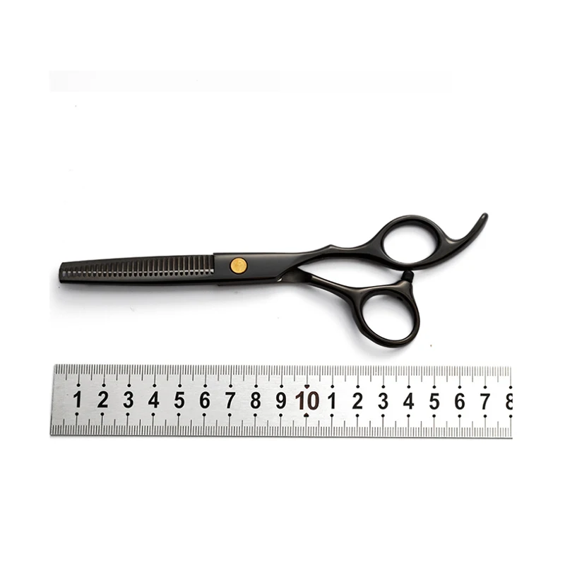 Hairdressing Scissors Cut Hair Scissors Set Black 8-Piece Set Household Stainless Steel Flat Scissors
Hairdressing Scissors Cut Hair Scissors Set Black 8-Piece Set Household Stainless Steel Flat Scissors