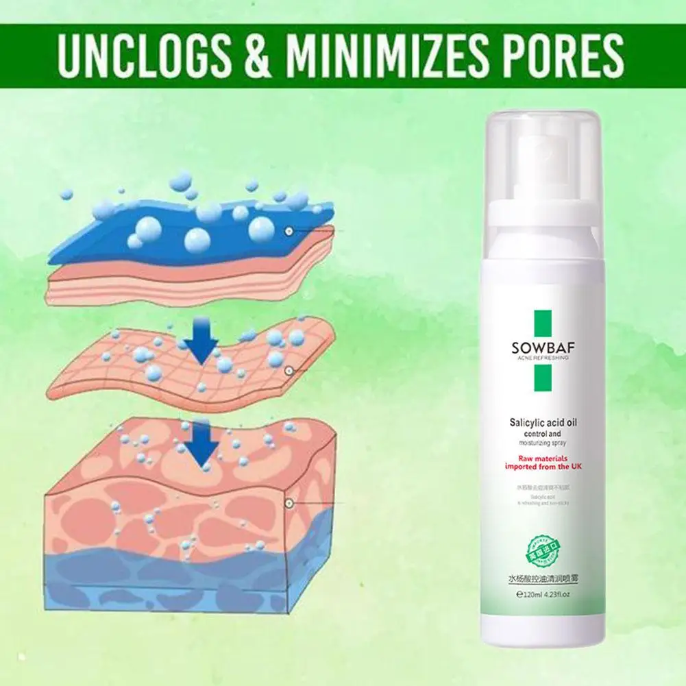 120ml Salicylic Acid Oil Control Moisturizing Spray Refreshing Gentle And Non-sticky Replenishing Moisture Oil Control And Moist
120ml Salicylic Acid Oil Control Moisturizing Spray Refreshing Gentle And Non-sticky Replenishing Moisture Oil Control And Moist