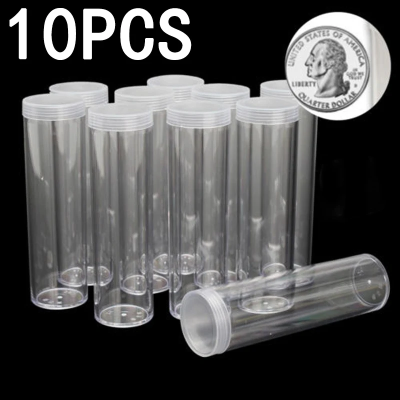 10Pcs 25mm Round Clear Plastic Protective Tube Holder Storage Boxes Applied Clear Round Cases Coin Storage On Sale
10Pcs 25mm Round Clear Plastic Protective Tube Holder Storage Boxes Applied Clear Round Cases Coin Storage On Sale