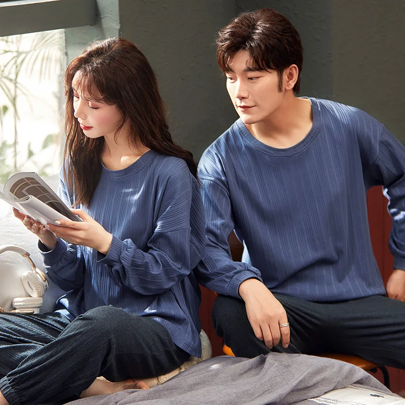 New Lovers pajamas Women's Long sleeve trousers Nightgown round neck Sleepwear cotton Sleepshirts couples Casual home clothing
New Lovers pajamas Women's Long sleeve trousers Nightgown round neck Sleepwear cotton Sleepshirts couples Casual home clothing