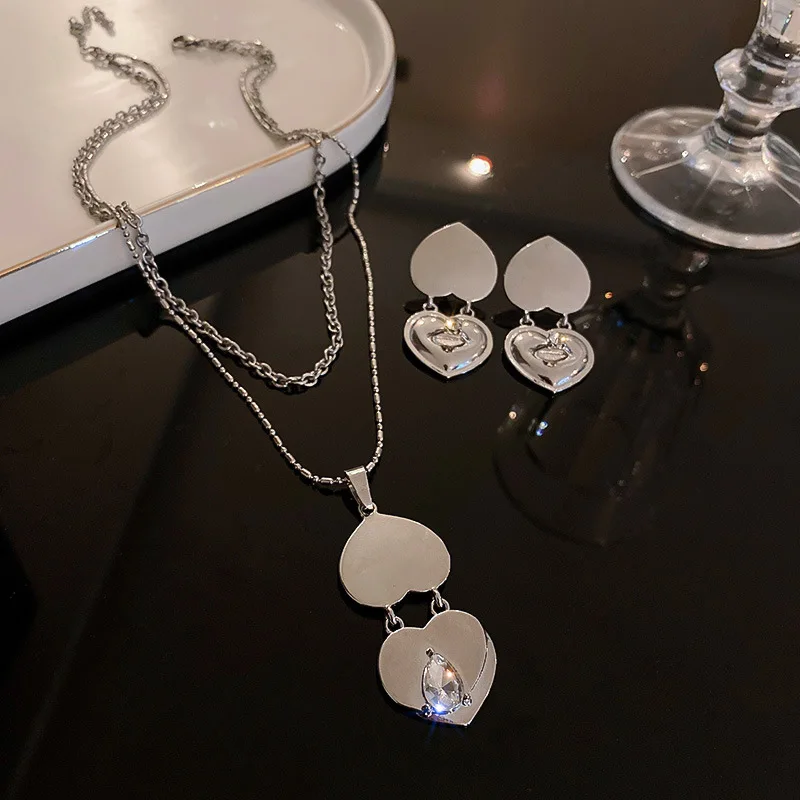 LOVOACC Minimalist Silver Color Alloy Love Heart Drop Earring for Women Metal Double Heart Shaped Long Dangle Earrings Jewelry
LOVOACC Minimalist Silver Color Alloy Love Heart Drop Earring for Women Metal Double Heart Shaped Long Dangle Earrings Jewelry