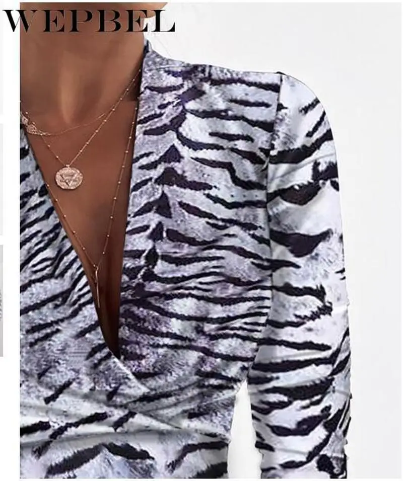 WEPBEL Women Autumn Winter Sexy Leopard Shirt Top Casual Ladies Long Sleeve V Neck Skinny T-shirt
WEPBEL Women Autumn Winter Sexy Leopard Shirt Top Casual Ladies Long Sleeve V Neck Skinny T-shirt