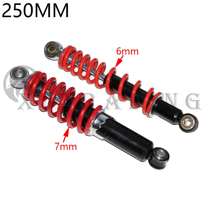 250mm front and rear shock absorbers for motorcycles 50cc-125cc Dirt Pit Bike ATV Go Kart
250mm front and rear shock absorbers for motorcycles 50cc-125cc Dirt Pit Bike ATV Go Kart