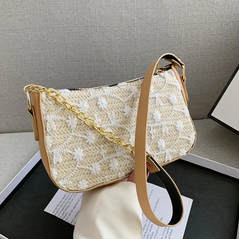 Woven Lace one-shoulder Messenger Backpack bag 2021 New ins Fashion Straw Female Bag
Woven Lace one-shoulder Messenger Backpack bag 2021 New ins Fashion Straw Female Bag