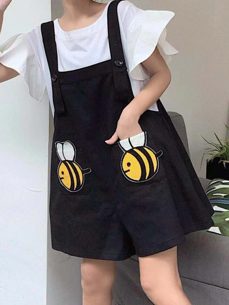 Rompers Women Oversize 3XL Playsuits Bee Printed Korean Sweet Style Students Young Cute Kawaii Girls Funny Loose Leisure Retro
Rompers Women Oversize 3XL Playsuits Bee Printed Korean Sweet Style Students Young Cute Kawaii Girls Funny Loose Leisure Retro