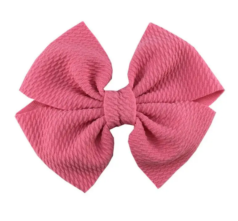5pcs/lot Seersucker Waffle Hair Bow for girls 2020 New Arrival Kids Tie Band Headwear Accessories | Аксессуары для одежды