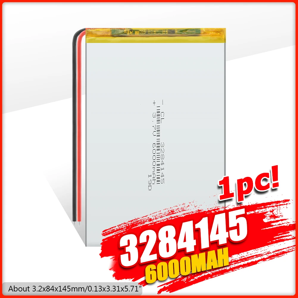 3284145 3.7V 6000mAH 3085145 Polymer lithium ion / Li-ion battery for tablet pc,GPS,cell phone;POWER BANK,MP4,SPEAKER Solar Lamp
3284145 3.7V 6000mAH 3085145 Polymer lithium ion / Li-ion battery for tablet pc,GPS,cell phone;POWER BANK,MP4,SPEAKER Solar Lamp