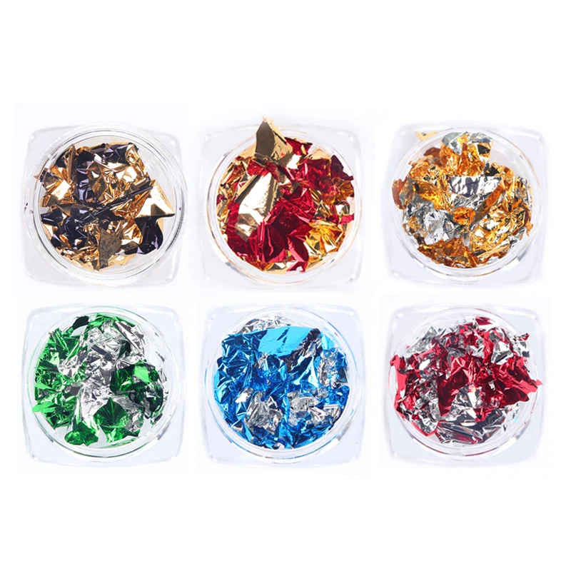 6Box Charms For Nails Gold Silver Foil Flake Irregular DIY Design Manicure Accessories Tips For Nails Sticker Art NAIL DECOR SET
6Box Charms For Nails Gold Silver Foil Flake Irregular DIY Design Manicure Accessories Tips For Nails Sticker Art NAIL DECOR SET