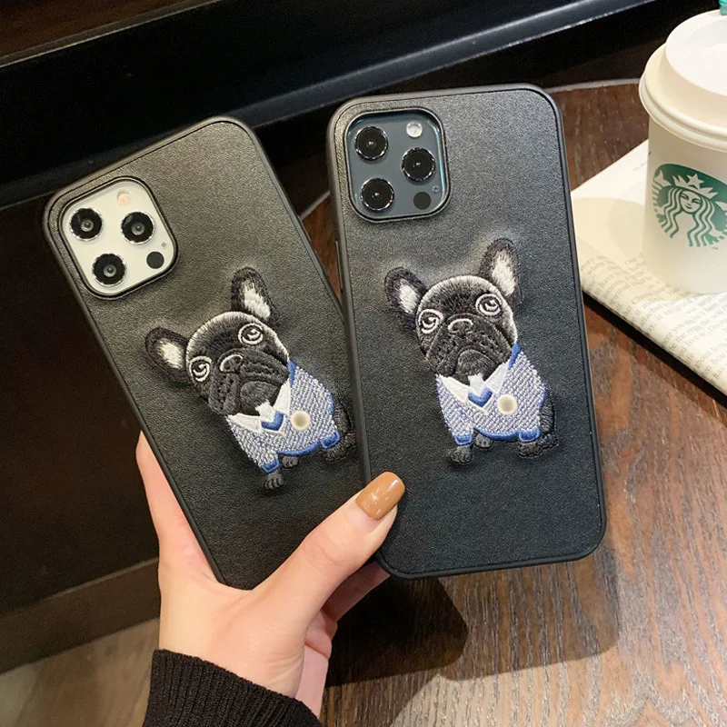 Embroidery bulldog iphone 12pro case dog iPhone 11 pro mobile phone case iPhone11 animal iPhone xs trendy brand new iPhone XR
Embroidery bulldog iphone 12pro case dog iPhone 11 pro mobile phone case iPhone11 animal iPhone xs trendy brand new iPhone XR