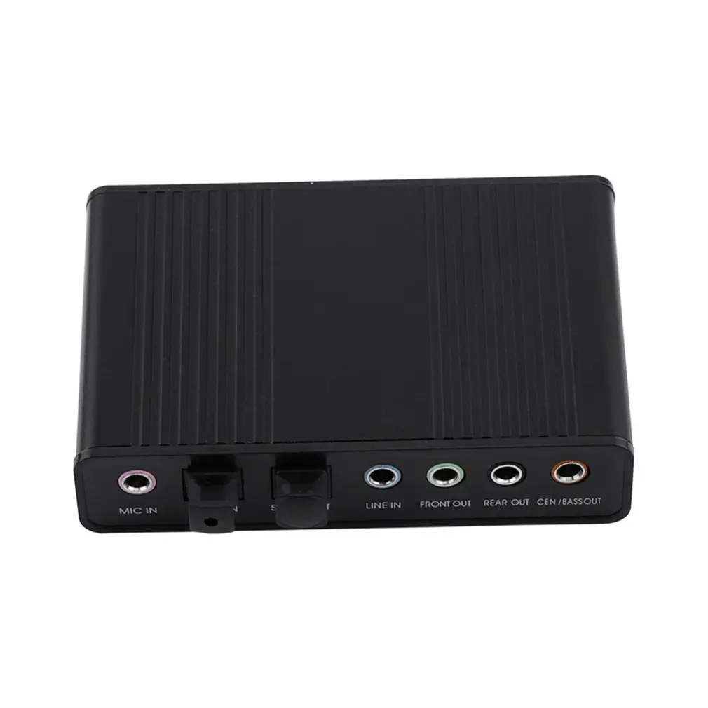 Аудио выход адаптер внешняя звуковая карта 6 Каналов 5 1 SPDIF USB Оптический для ПК