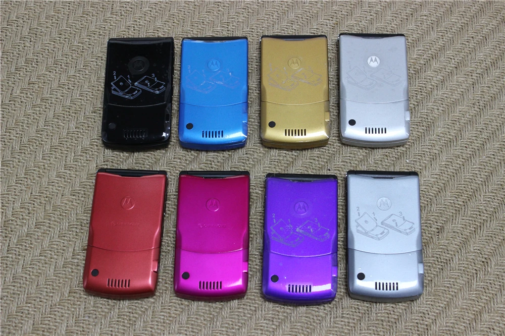 V3i 100% Original Motorola Razr Quad Band Flip GSM Bluetooth MP3 Unlocked Old Refurbished Mobile Phone | Мобильные телефоны и