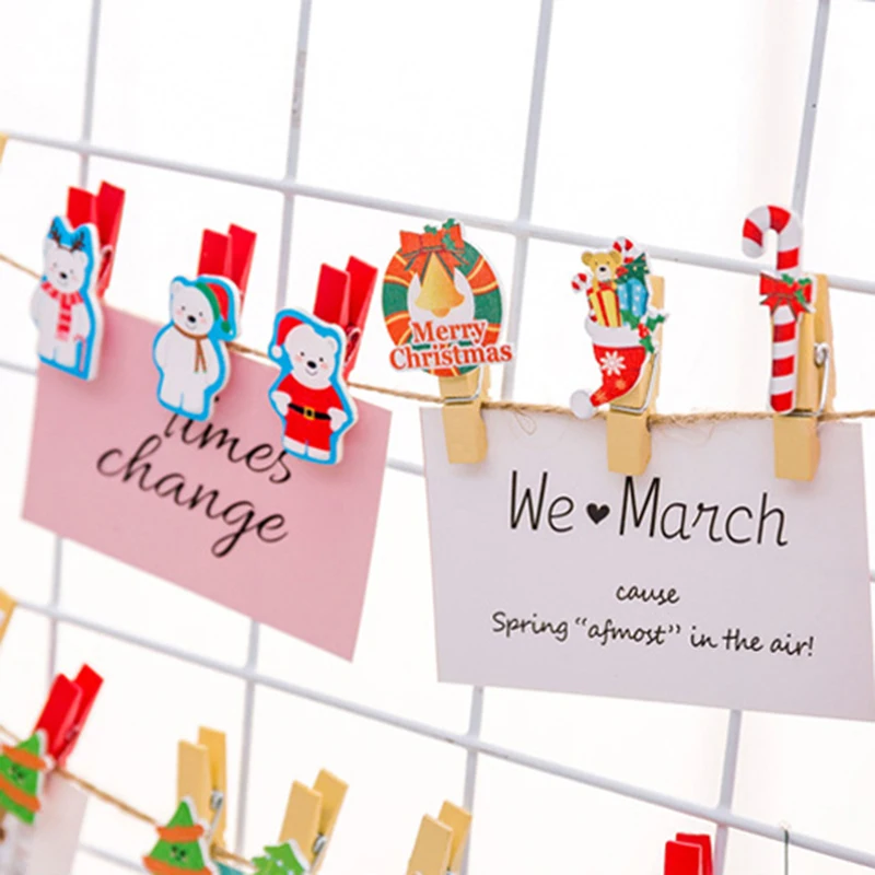 Mini Photo Wooden Clip Cute Paper Peg Pin Christmas Santa Claus Cartoon Style Decorative Clips DIY Home Decoration Handicraft
Mini Photo Wooden Clip Cute Paper Peg Pin Christmas Santa Claus Cartoon Style Decorative Clips DIY Home Decoration Handicraft