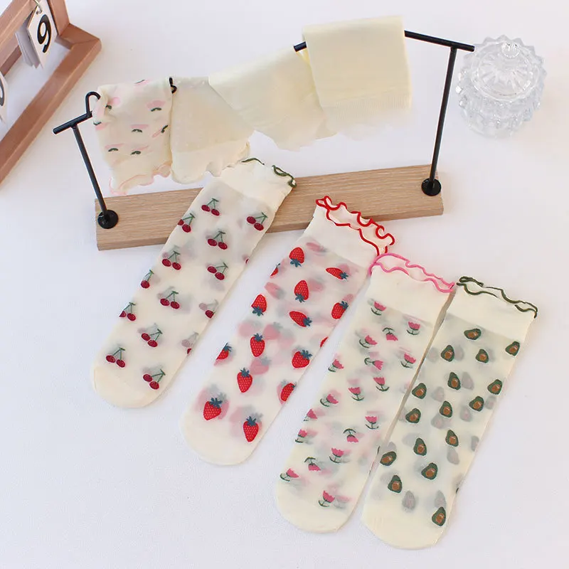 1 PC Foot Socks Hosiery Fungus Edge Fruit Design Decoration Fashion Summer Casual Women Socks Soft Stocking Summer Hosiery
1 PC Foot Socks Hosiery Fungus Edge Fruit Design Decoration Fashion Summer Casual Women Socks Soft Stocking Summer Hosiery