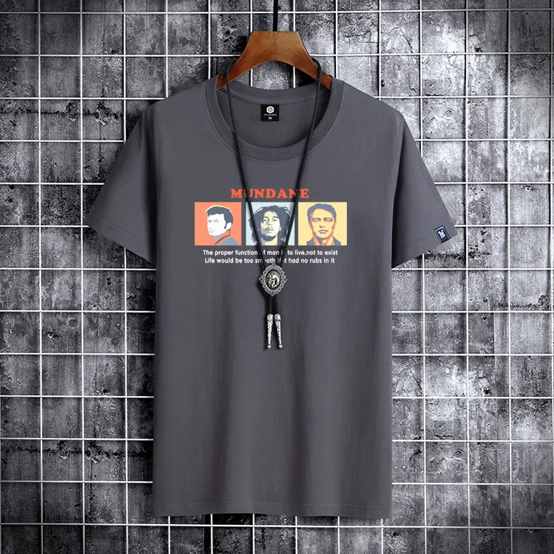 2021 NEW Three heads Printing 100% Cotton Men T Shirt Hip-Hop Cotton T-shirt O-neck Summer Male Causal Tshirts Fashion Loose
2021 NEW Three heads Printing 100% Cotton Men T Shirt Hip-Hop Cotton T-shirt O-neck Summer Male Causal Tshirts Fashion Loose