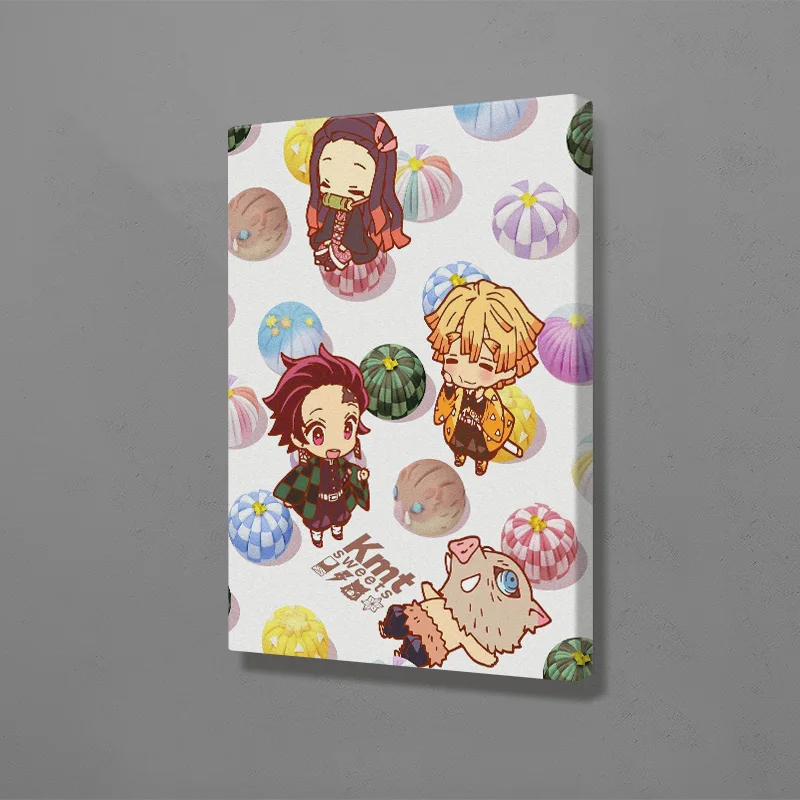 Cute Tanjiro Zenitsu Inosuke Nezuko anime Wall Art Canvas Decoration poster prints for living room Home bedroom decor Painting 
Cute Tanjiro Zenitsu Inosuke Nezuko anime Wall Art Canvas Decoration poster prints for living room Home bedroom decor Painting