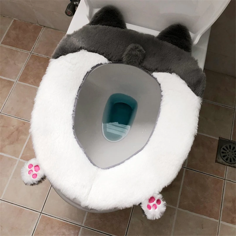 Cartoon Cute Toilet Seat Cover Household Wc Mat Cushion Cover Bathroom Accessories Set Fundas Para Cojines Home Supplies
Cartoon Cute Toilet Seat Cover Household Wc Mat Cushion Cover Bathroom Accessories Set Fundas Para Cojines Home Supplies